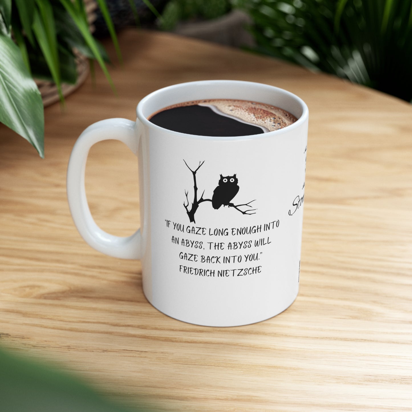Ceramic Mug 11oz Stone sage Friedrich Nietzsche