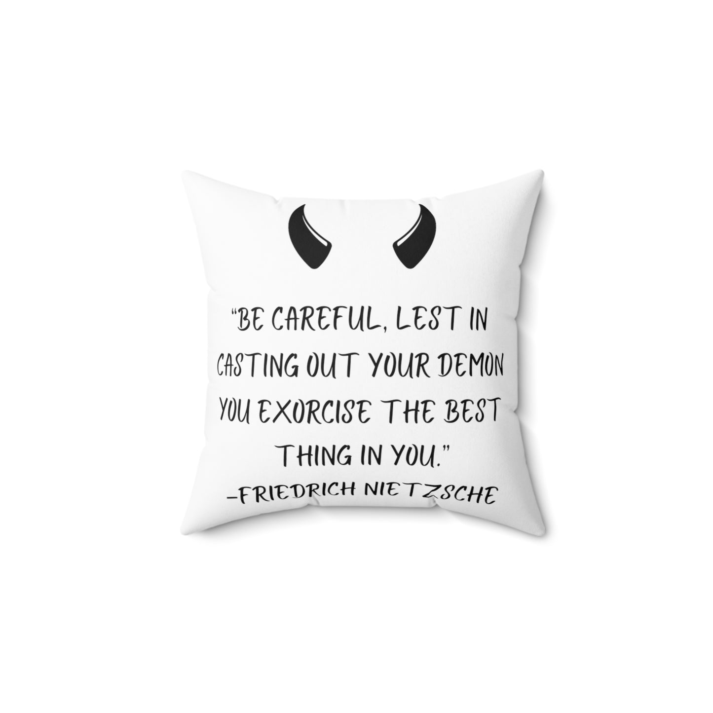 Spun Polyester Square Pillow Stone Sage
