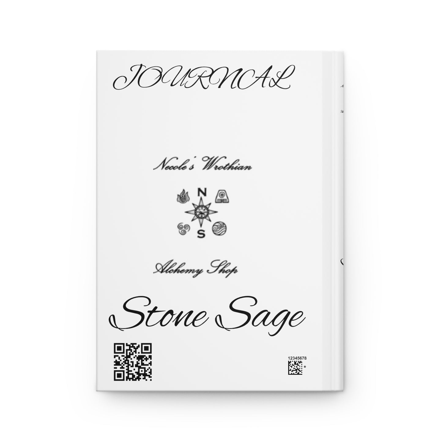 Hardcover Journal Matte Stone Sage Epictetus