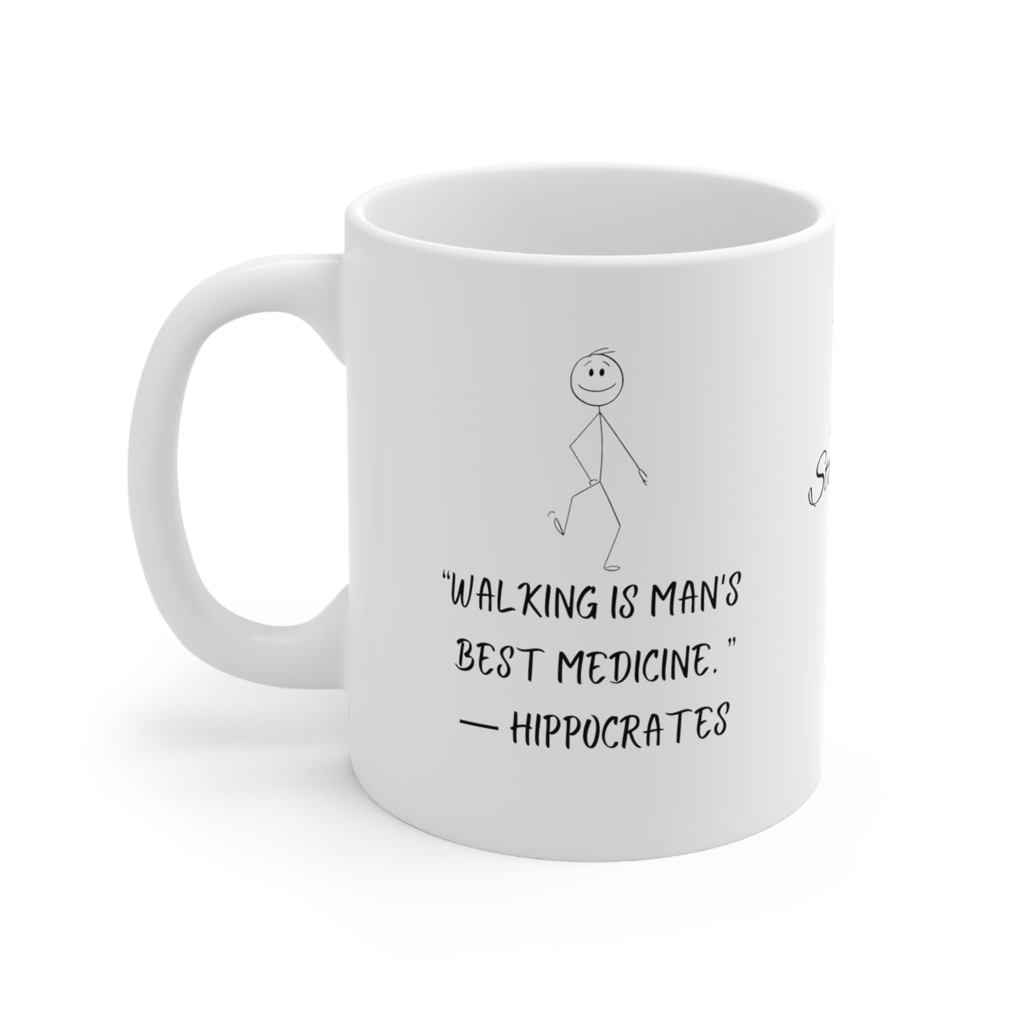 Ceramic Mug 11oz Stone sage Hippocrates