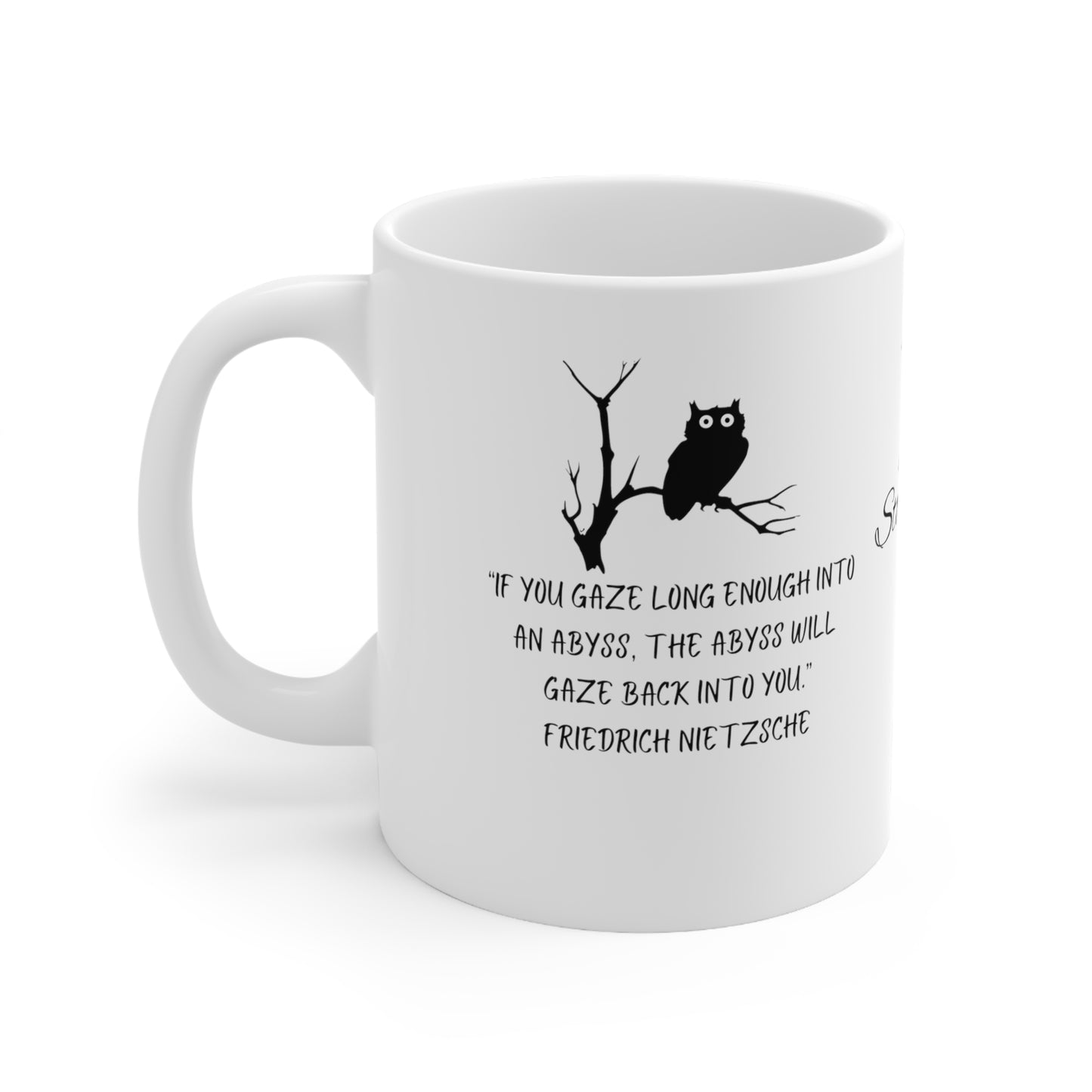 Ceramic Mug 11oz Stone sage Friedrich Nietzsche