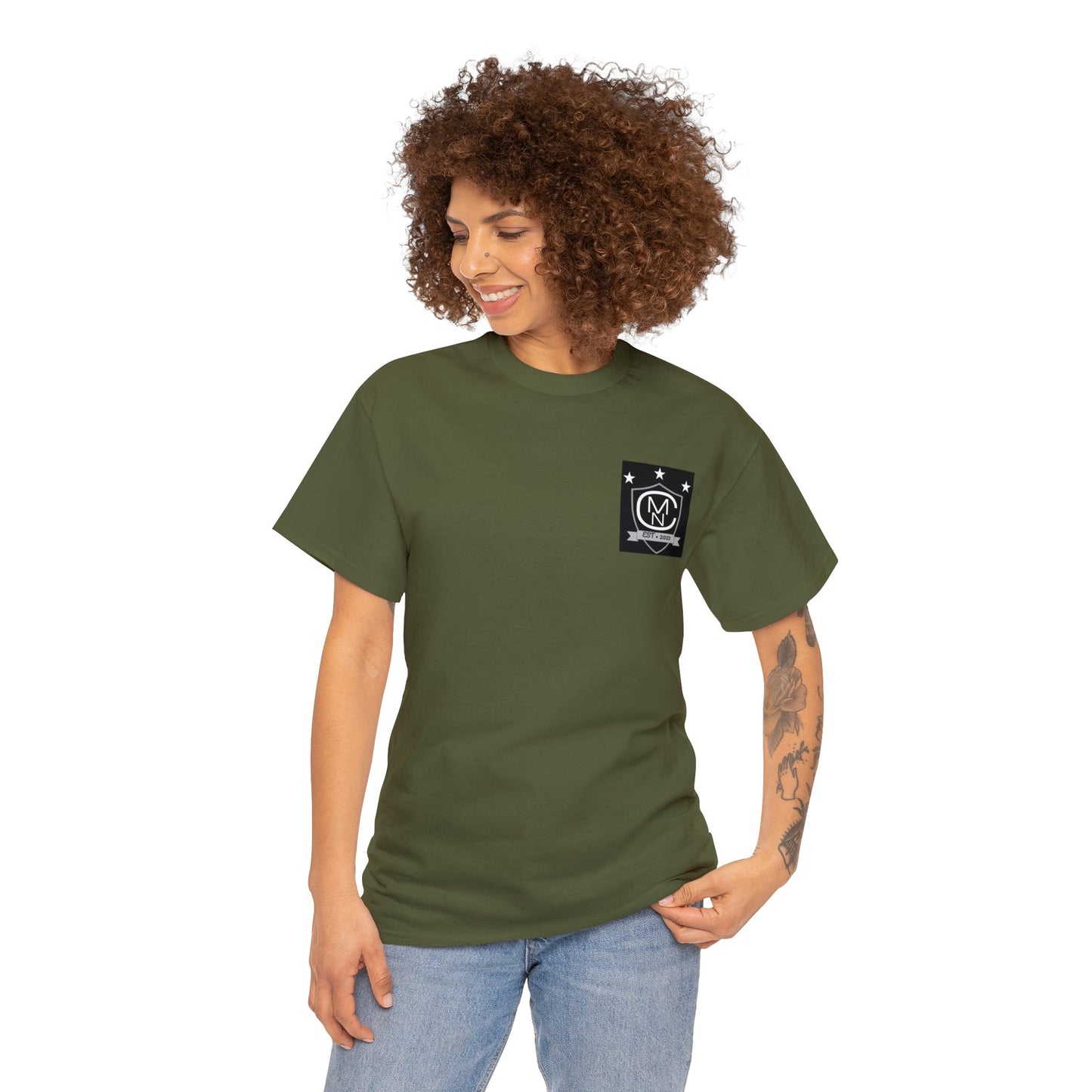 Unisex Heavy Cotton Tee MNC Logo