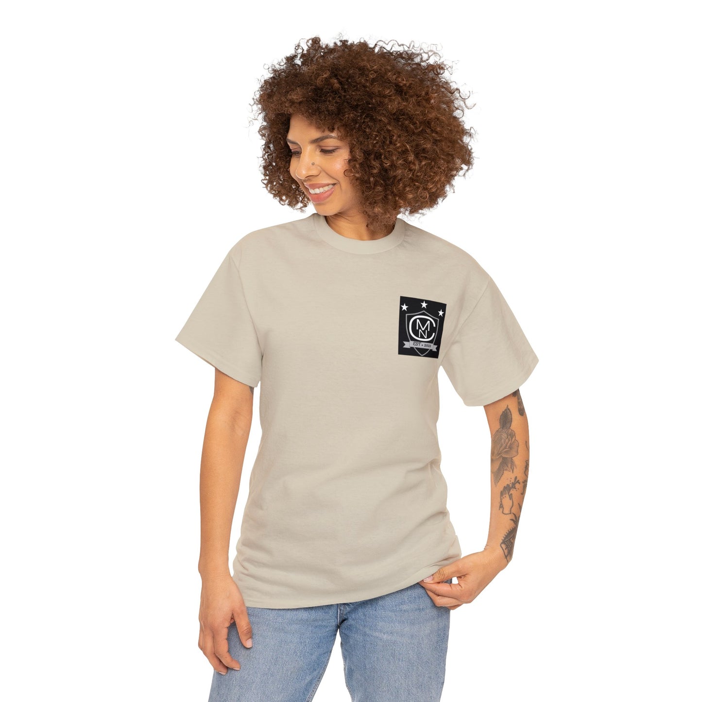 Unisex Heavy Cotton Tee MNC Logo