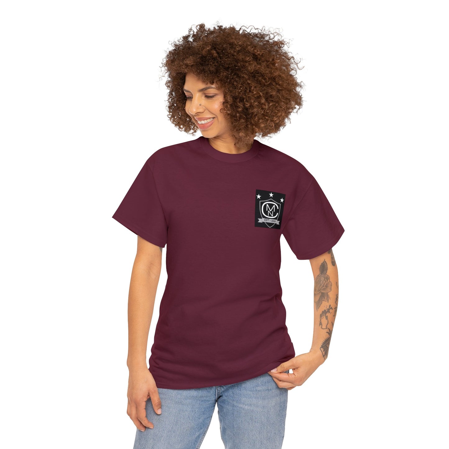 Unisex Heavy Cotton Tee MNC Logo
