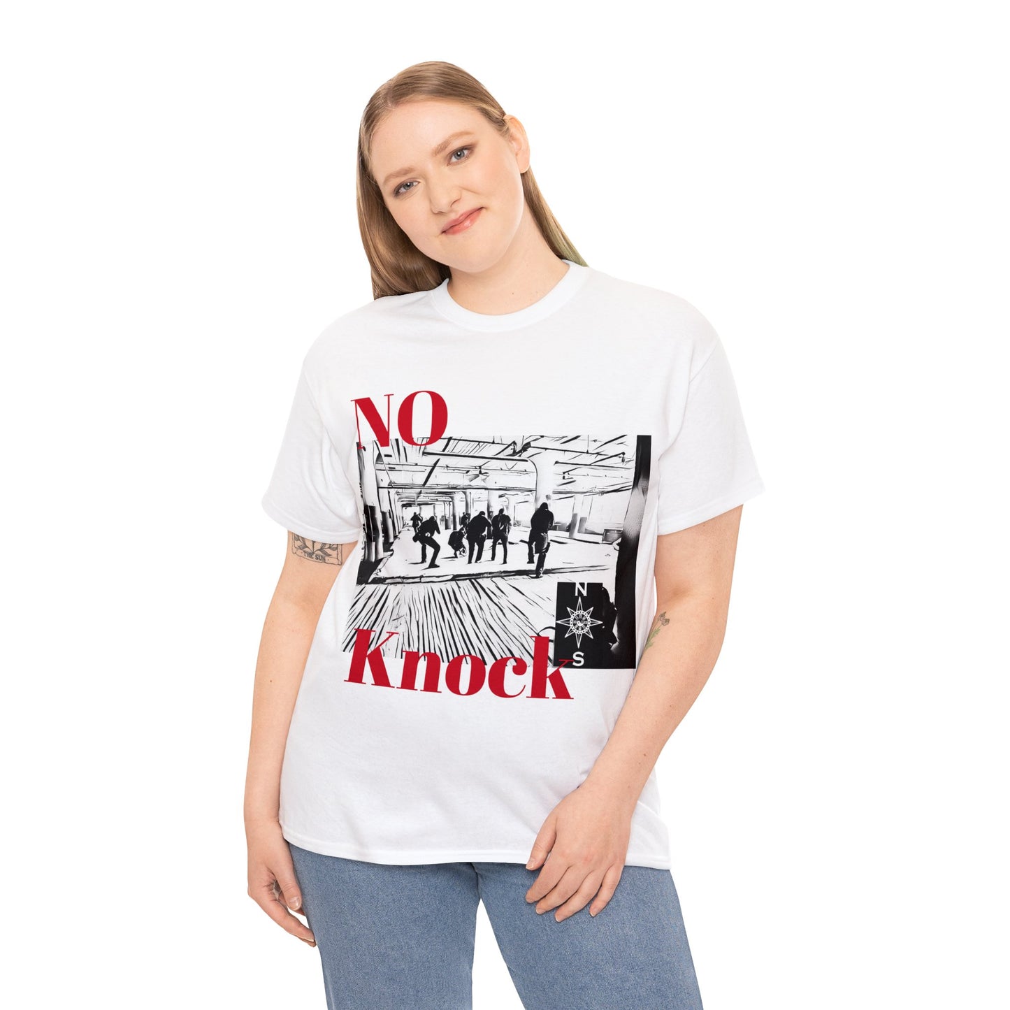 Unisex Heavy Cotton Tee NFSC NO KNOCK