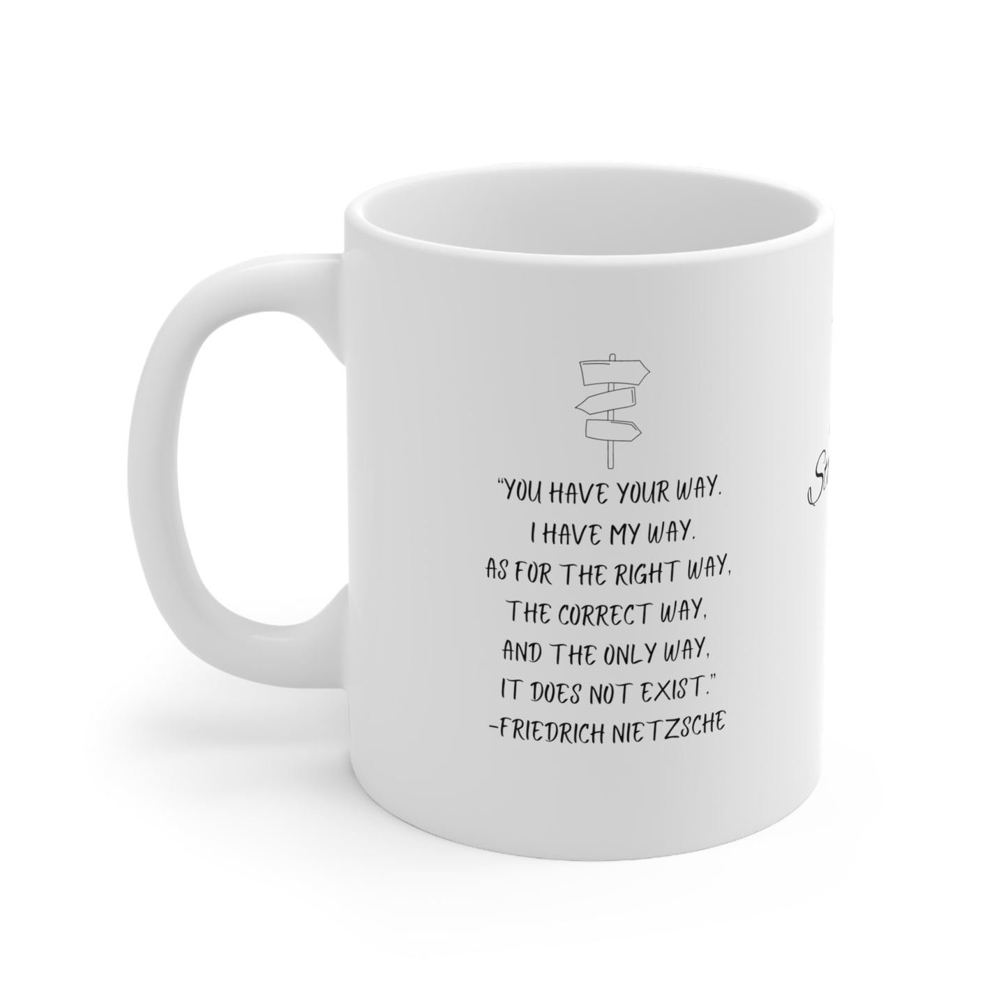 Ceramic Mug 11oz Stone sage Friedrich Nietzsche