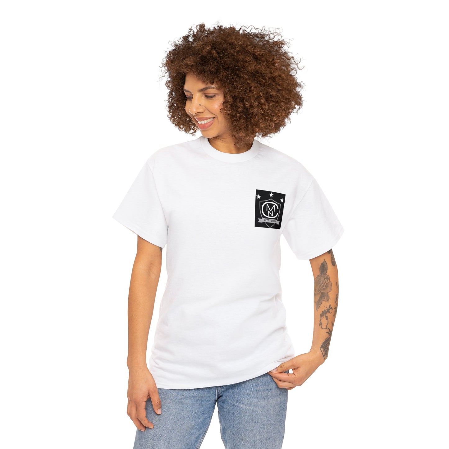 Unisex Heavy Cotton Tee MNC Logo