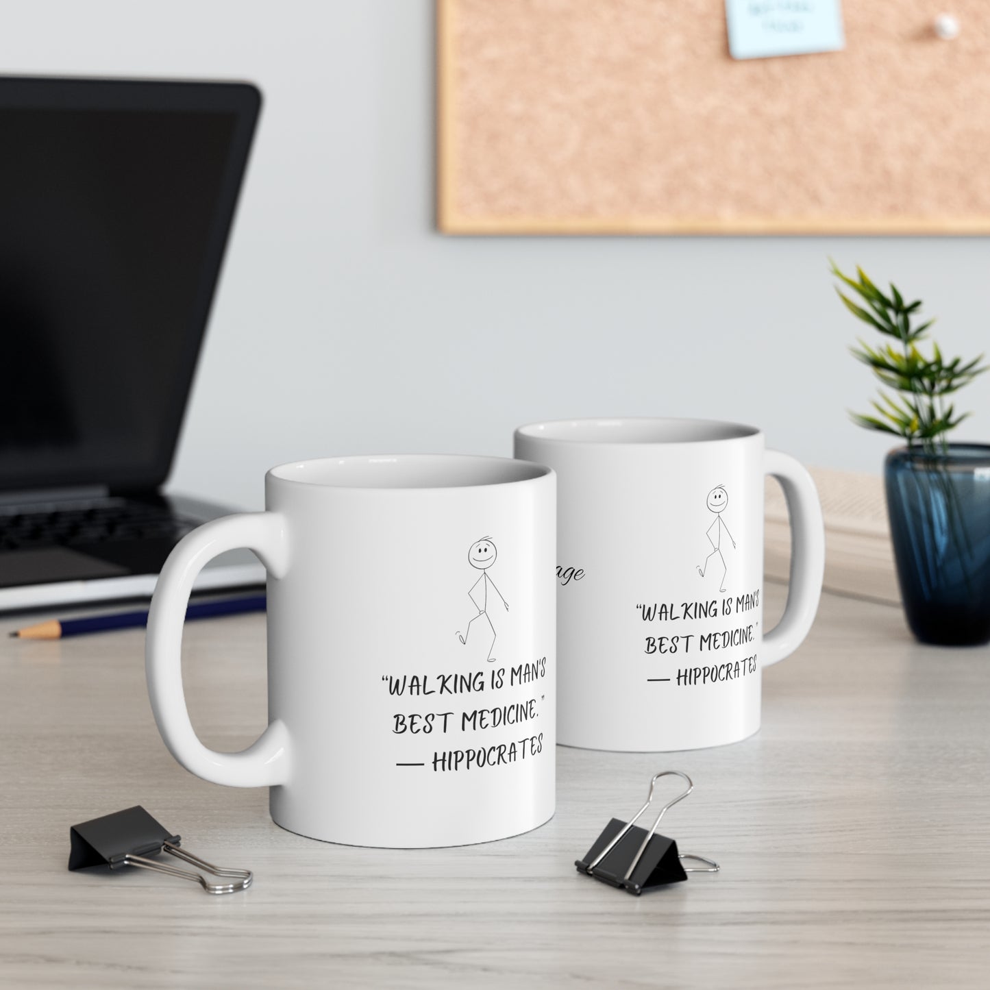 Ceramic Mug 11oz Stone sage Hippocrates