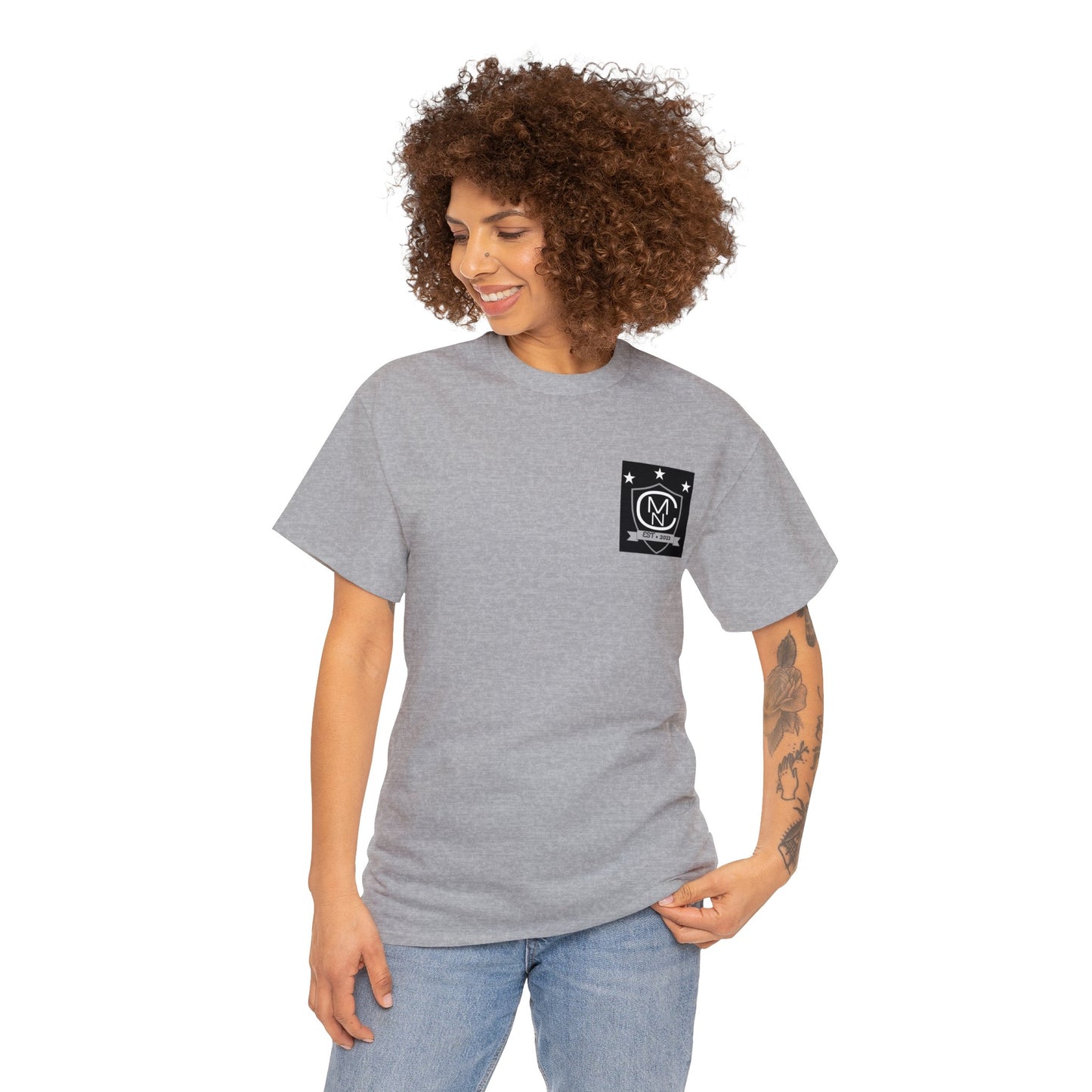 Unisex Heavy Cotton Tee MNC Logo