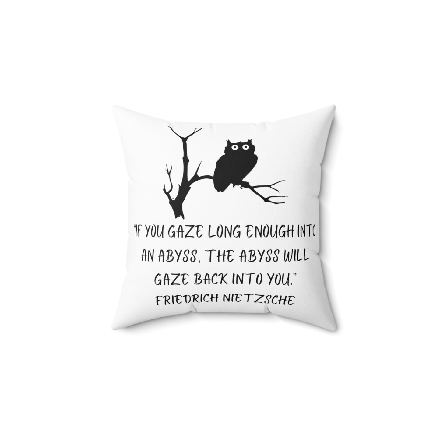 Spun Polyester Square Pillow Stone Sage