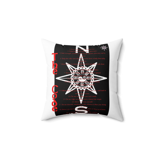Spun Polyester Square Pillow NFSC THE CODE