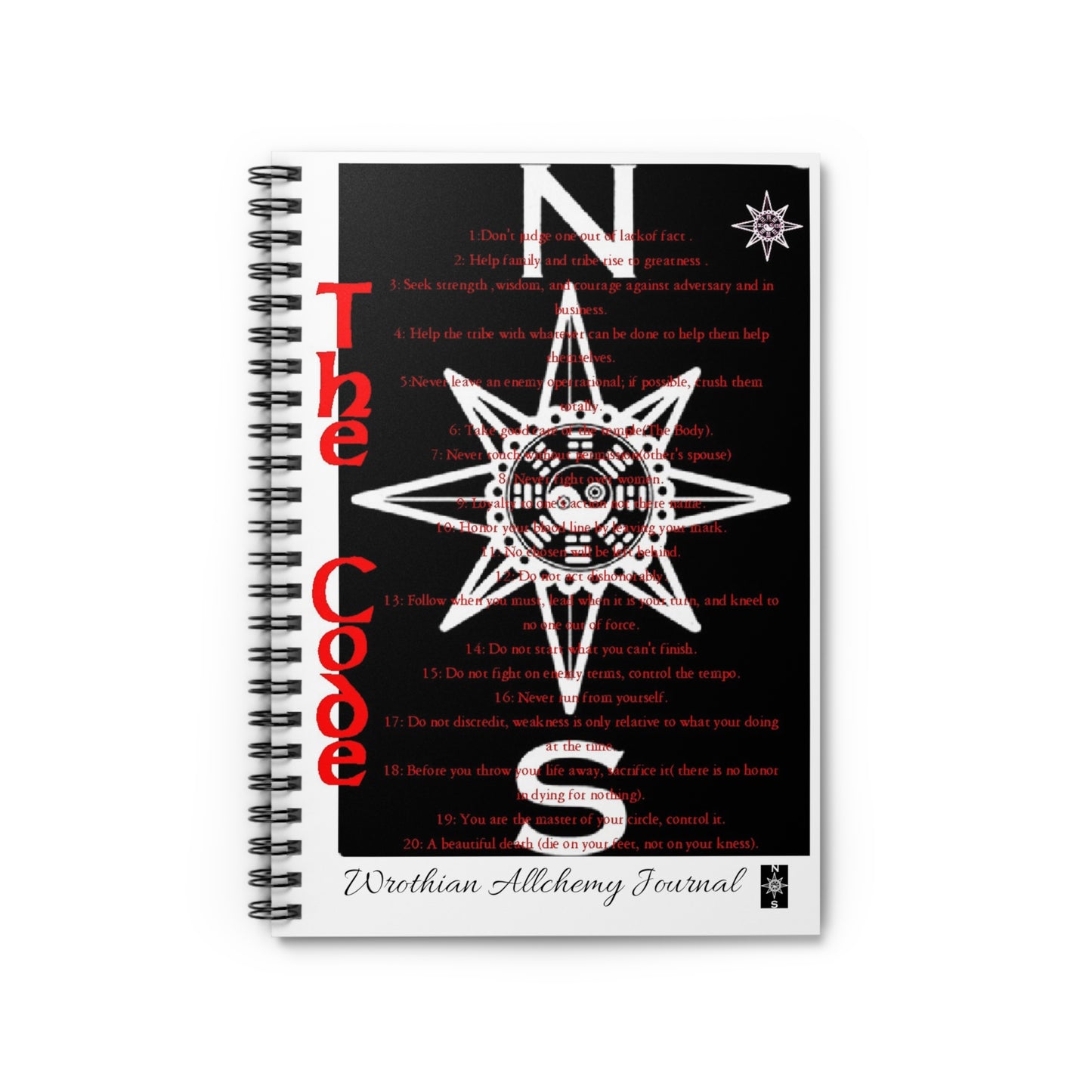 Spiral Notebook - Ruled Line Wrothian Alchemy Journal