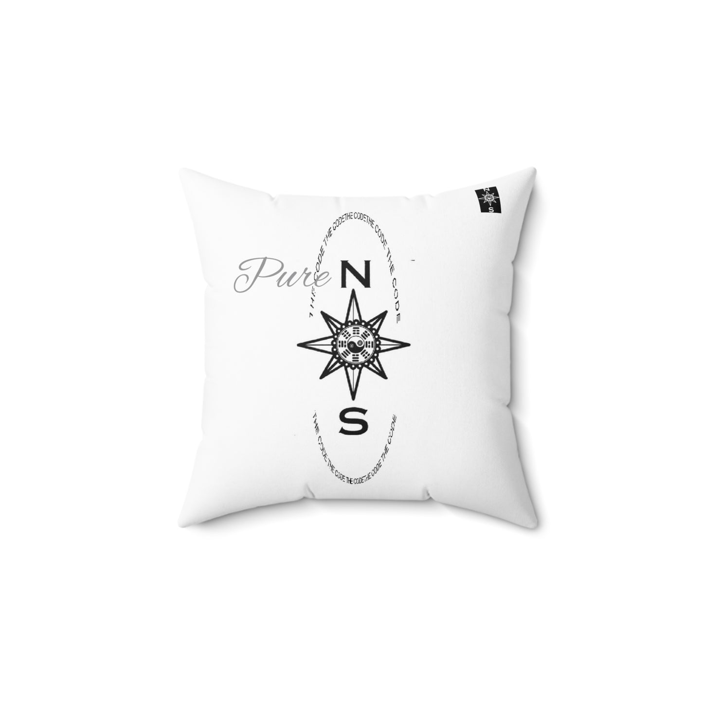 Spun Polyester Square Pillow NFSC Pure